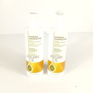 One N Only Argan Oil Revitalizing Hydrating Mask Acacia Collagen 8.3 oz Lot of 2